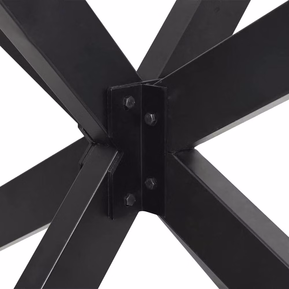 Berkfield Home Spider Shape Dining Table Legs in Anthracite Steel, W: 150 cm, D: 78 cm, H: 72-73 cm – 2