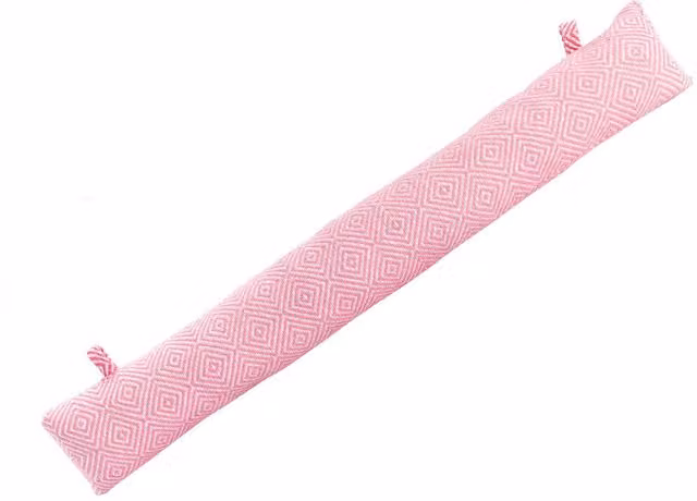Nicola Spring Chevron Draught Excluder, Pink, 80 cm