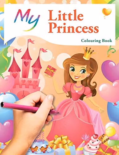 My Little Princess Colouring Book by Bell & MacKenzie Publishing, Multicolour Children's Paper Colouring Book