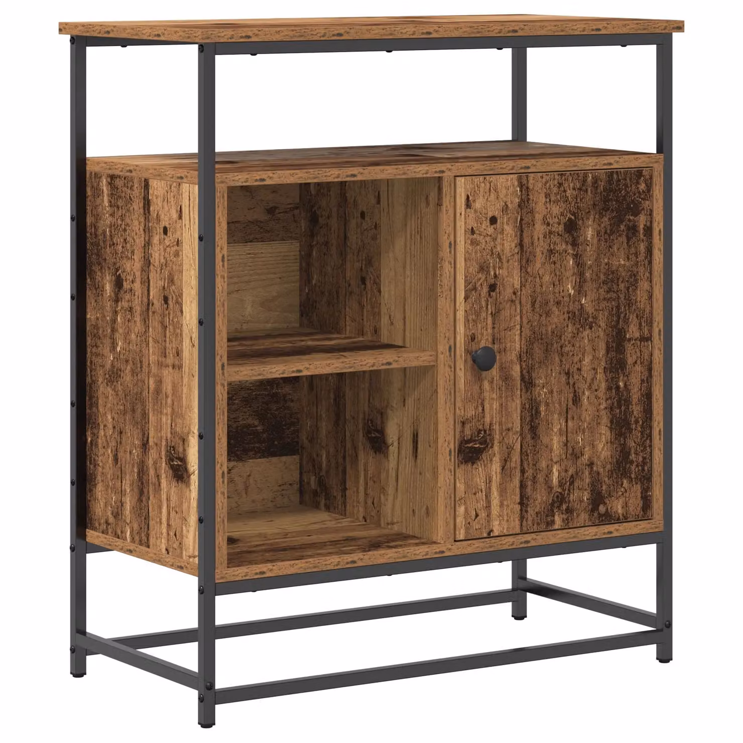 Berkfield Home Rustic Old Wood Sideboard in Brown, W/D/H: 69 x 35 x 80 cm – 2