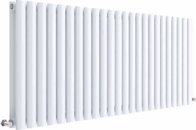 Balterley Embrace Horizontal Double Panel Radiator, Gloss White, W: 139.8 cm, H: 60 cm, D: 6 cm – 1