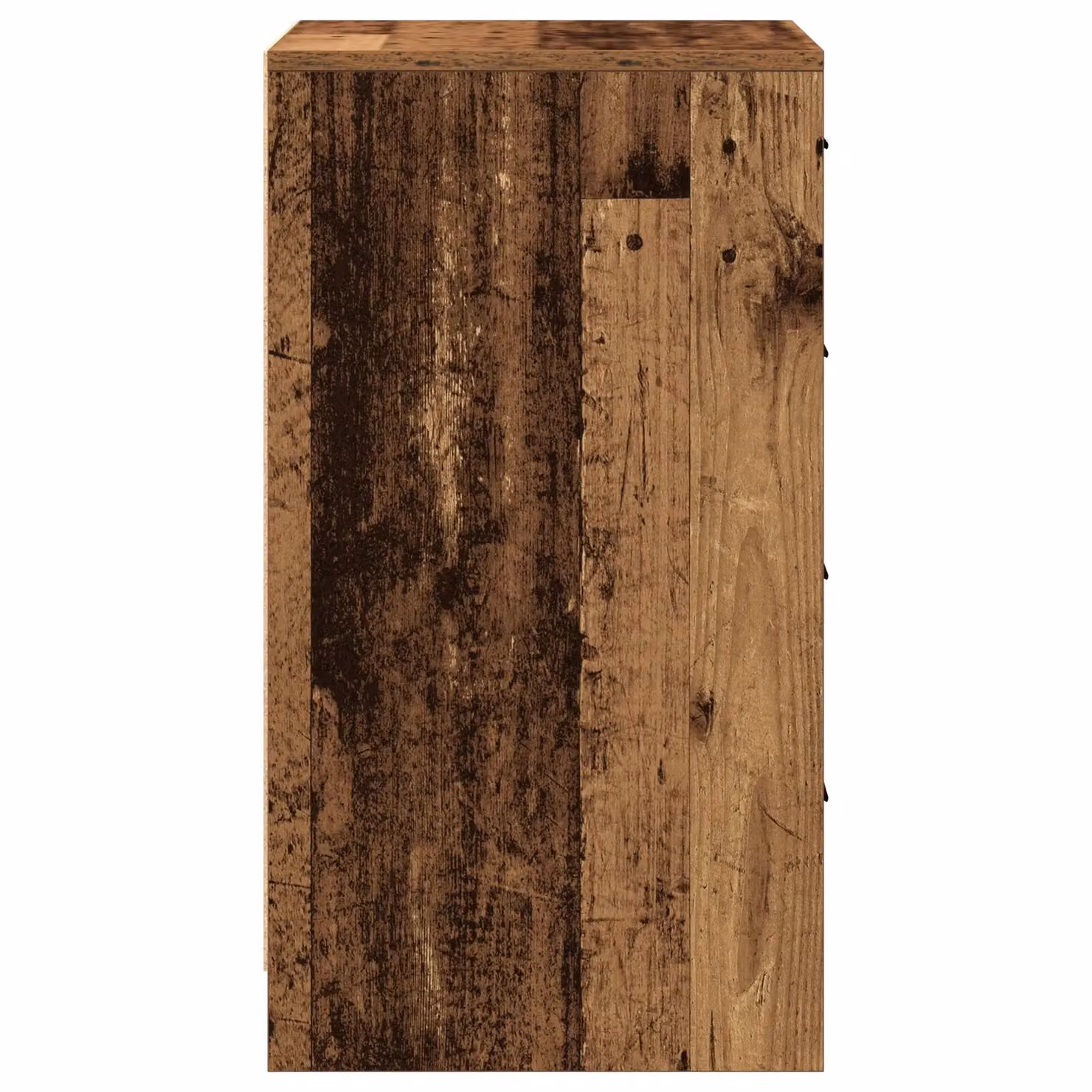 Berkfield Home Rustic Old Wood Sideboard in Brown, W/D/H: 40 x 41 x 75 cm – 3