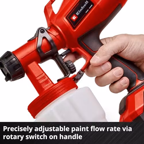 Einhell Cordless Fence and Decking Paint Sprayer 18V PXC, Black and Red – 5