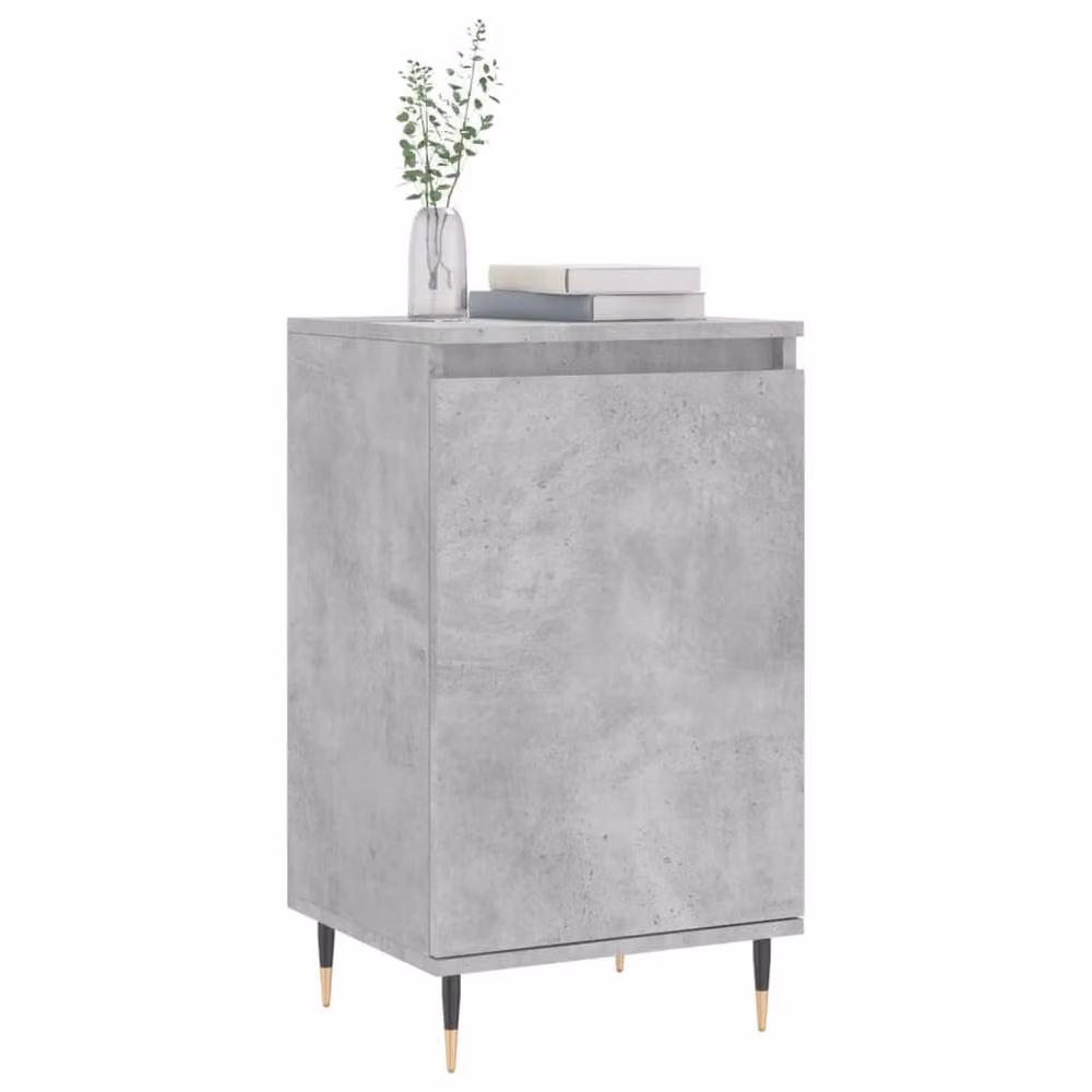 Berkfield Home Set of 2 Modern Sideboards in Concrete Grey, W/D/H: 40 x 35 x 70 cm – 2