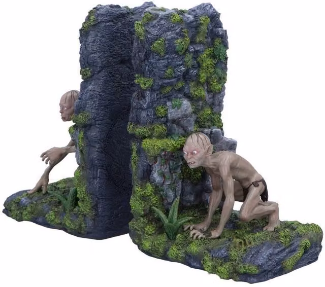 Nemesis Now The Lord of the Rings Gollum and Smeagol Bookends, Grey, Height: 24 cm