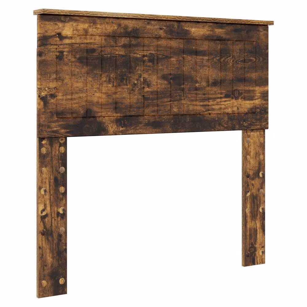 Berkfield Home Modern Bed Frame with Drawer in Smoked Oak Brown, W/D/H: 90 x 200 cm – 4