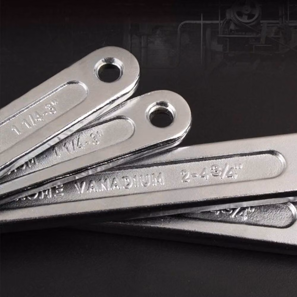 VOGREX Adjustable Hook Wrench C Spanner Hand Tool in Silver – 2