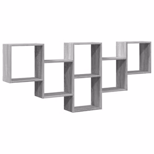 vidaXL Wall Shelf in Grey, W/D/H: 159 x 18 x 66 cm – 1