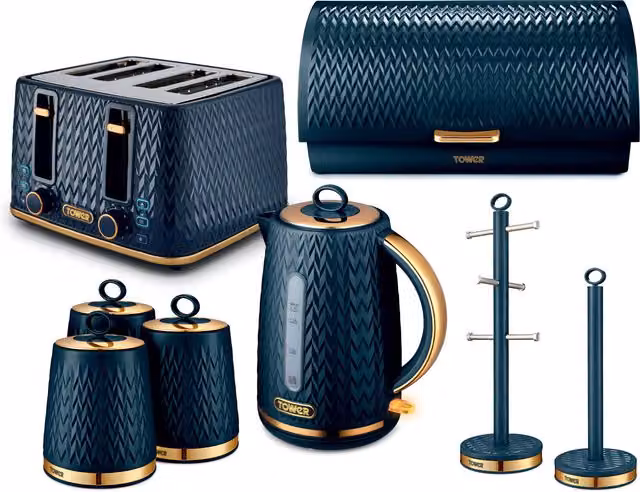 Tower Empire 5 Piece Kitchen Bundle in Blue