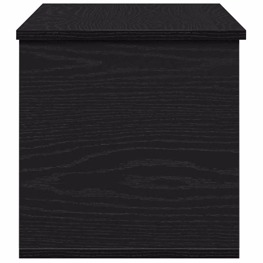 Berkfield Home Modern Black Oak Storage Box in Engineered Wood, W/D/H: 90 x 35 x 35 cm – 4