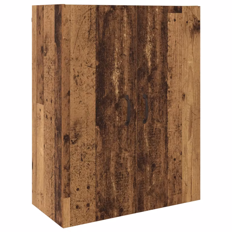 Berkfield Home Hanging Cabinet in Old Wood Brown, W/D/H: 69.5 x 34 x 90 cm