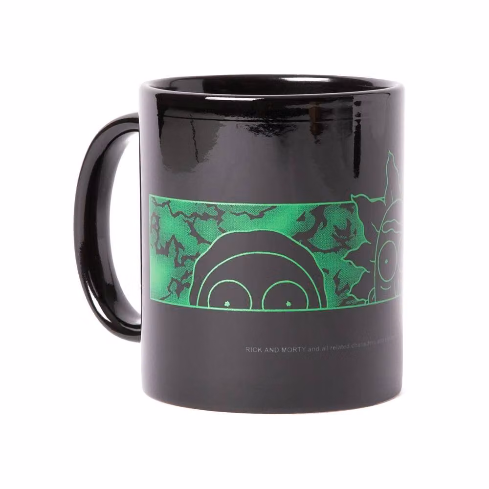 Zavvi Portal Heads Ceramic Mug in Black, 300ml – 2