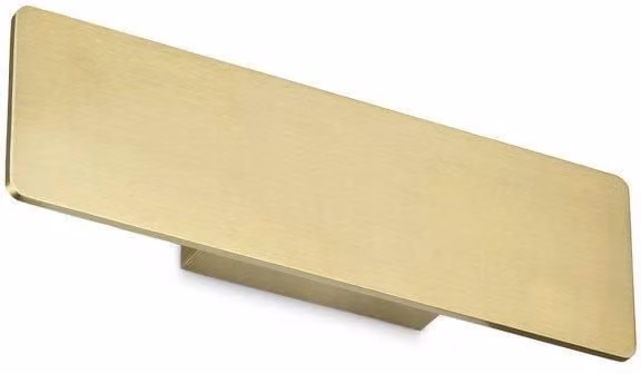 Netlighting Zig Zag Integrated LED Wall Lamp in Black and Brass, 29 cm, 3000K Warm White