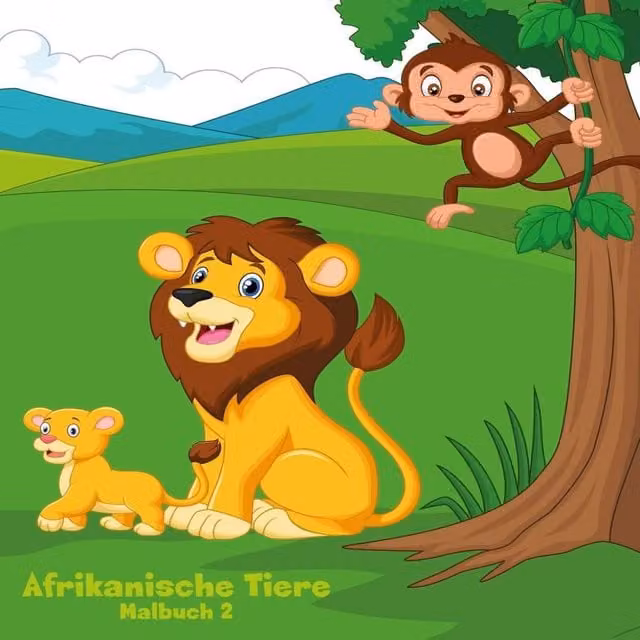 Nick Snels Afrikanische Tiere Malbuch 2 Multicolour Paperback Book