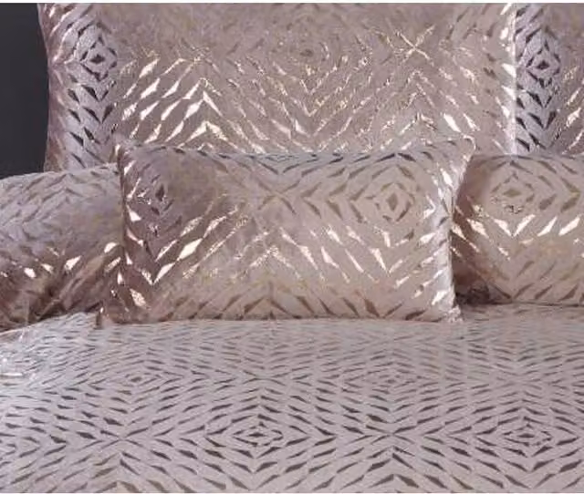 Rapport Bellagio Filled Boudoir Cushion in Pink and Silver