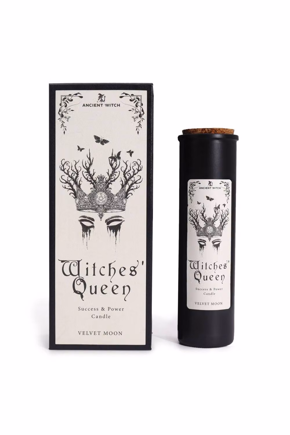 KDMD Ancient Witch Ritual Pillar Candle in Black with Witches' Queen Scent – 2
