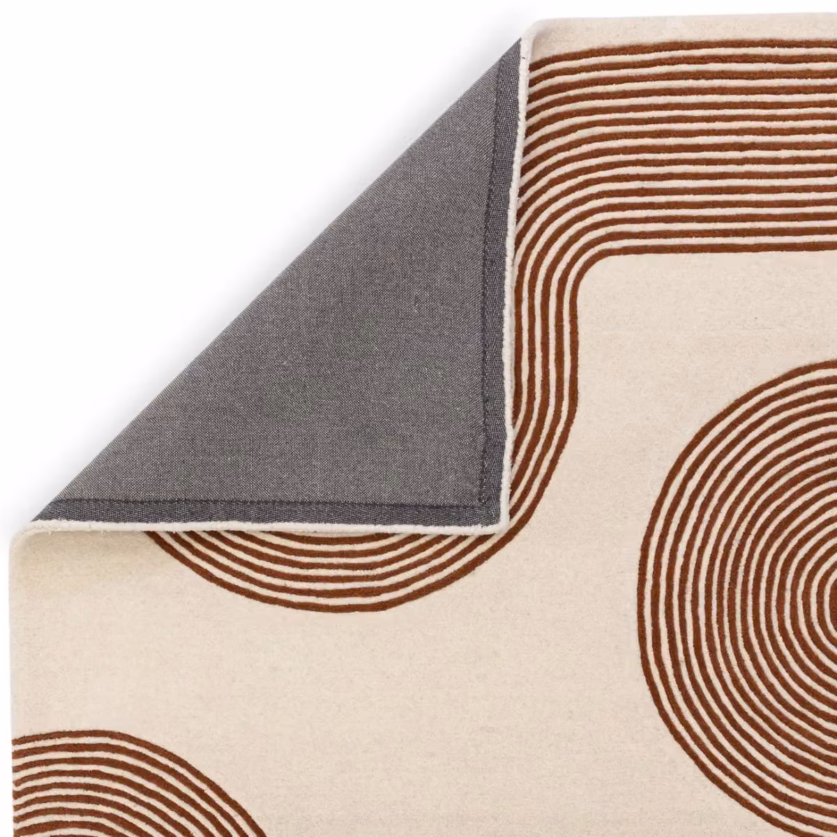 The Rug Shop UK Modern Abstract Wool and Viscose Area Rug in Beige, W: 200 cm, D: 300 cm – 5