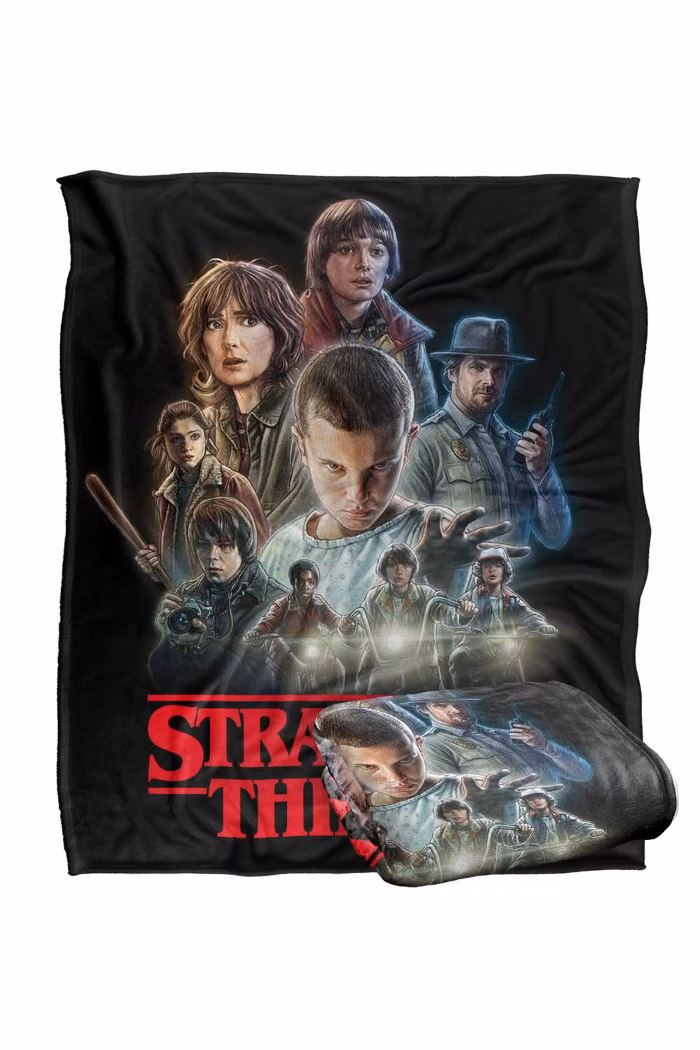 Stranger Things Season 1 Heroes Super Soft Throw Blanket, Multicolour, W: 152 cm, D: 127 cm – 2