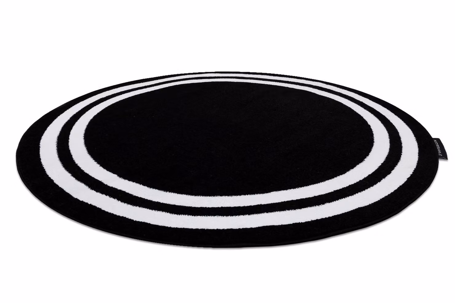RugsX Hampton Geometric Round Rug in Black, Diameter: 160 cm – 3