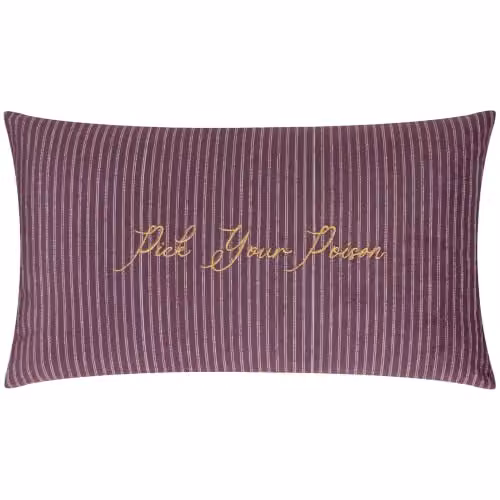 Furn Pick Your Poison Velvet Halloween Cushion, Multicolour and Gold, W: 50 cm, H: 30 cm, D: 1 cm – 3