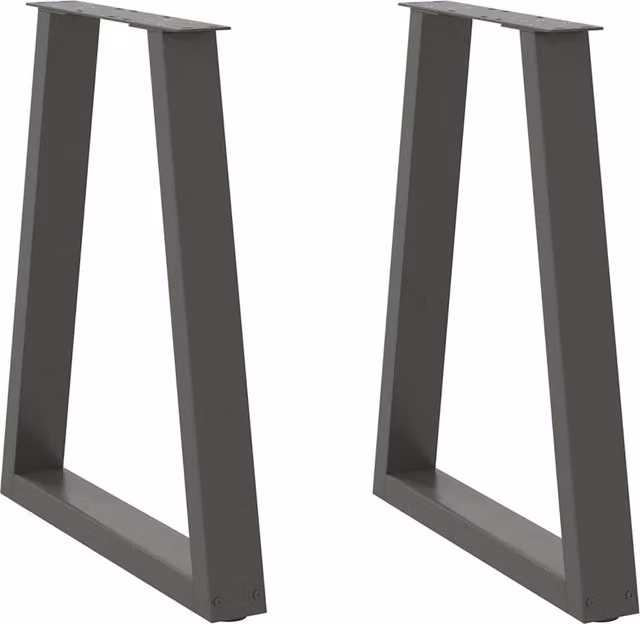 Berkfield Home V-Shape Coffee Table Legs, 2 Pieces, Anthracite Black Steel, H: 72-73 cm x W: 60 cm