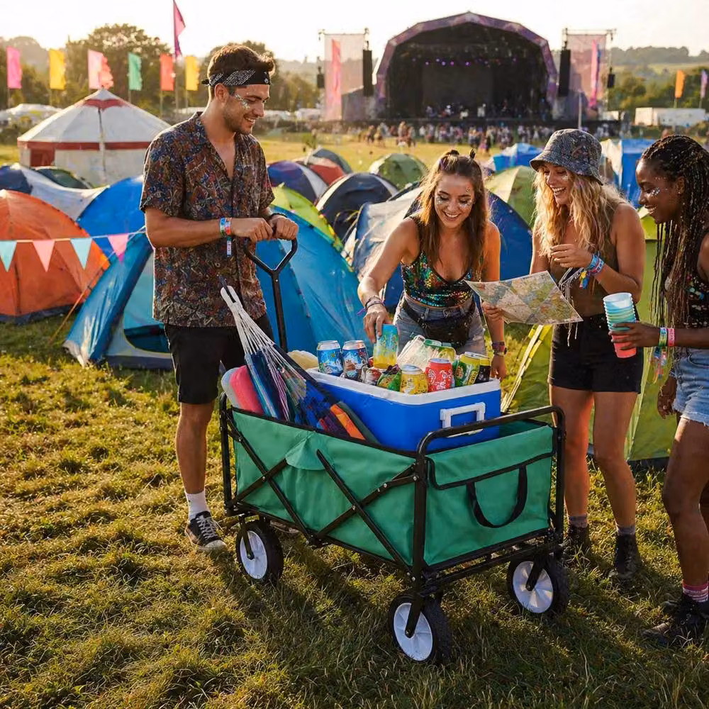 Monstershop All-Terrain Festival and Beach Drinks Trolley in Green – 2