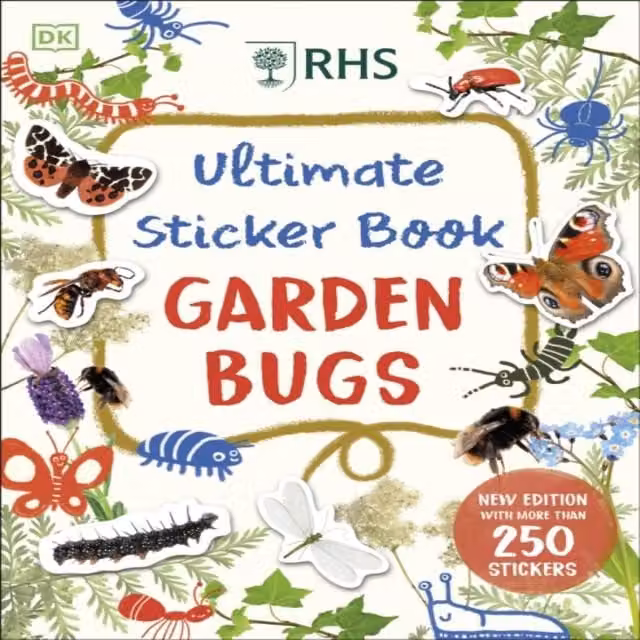 DK RHS Ultimate Sticker Book Garden Bugs Multicolour Paperback