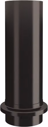 Lindab Galvanised Steel Drain Shoe, 87mm, Black
