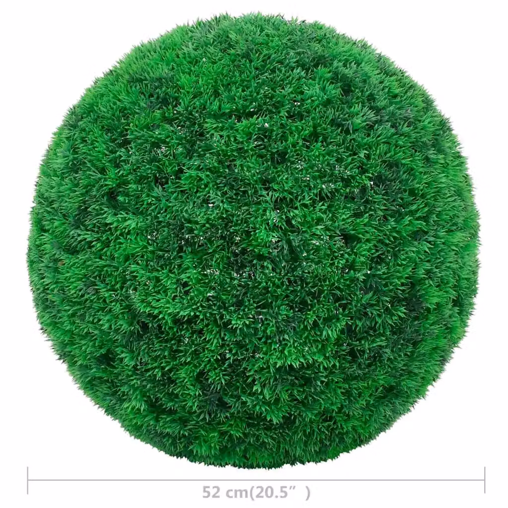 Berkfield Home Artificial Green Boxwood Balls, 2 Pack, Diameter: 52 cm – 3