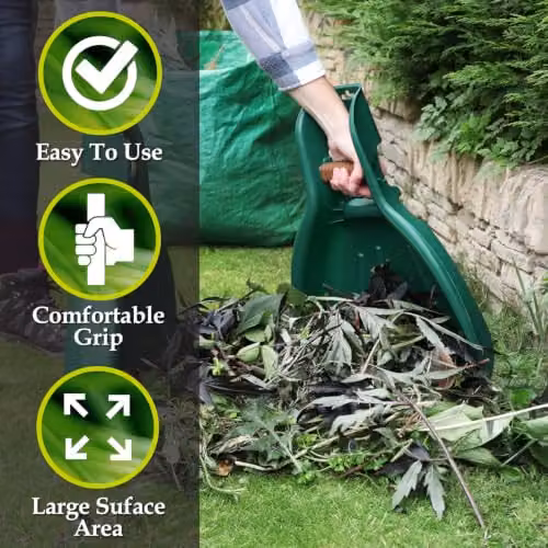 JVL Outdoor Garden Leaf Grabber Scoop, Set of 2, Green – 4