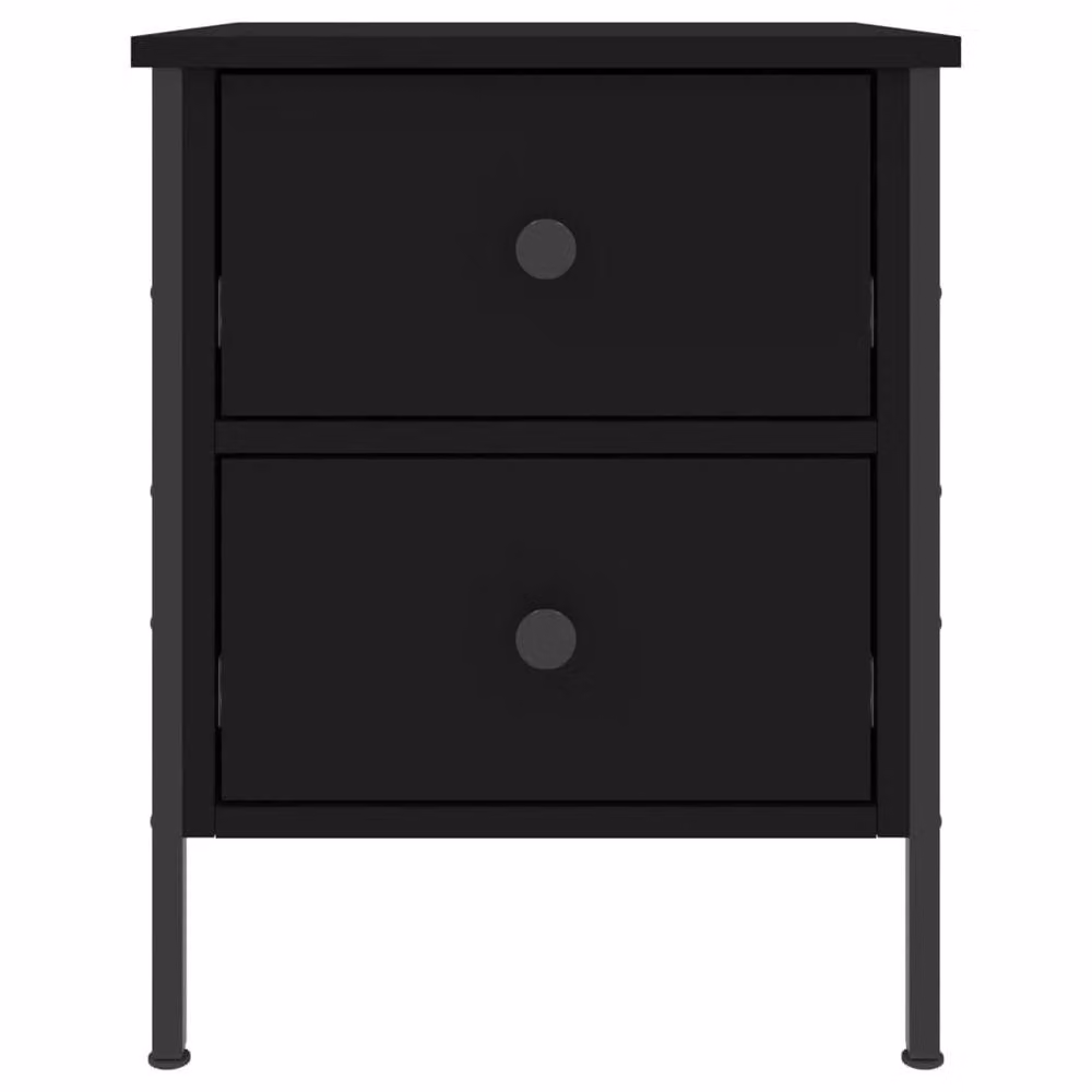 Berkfield Home Black Bedside Cabinet W/D/H: 40 x 42 x 50 cm – 4