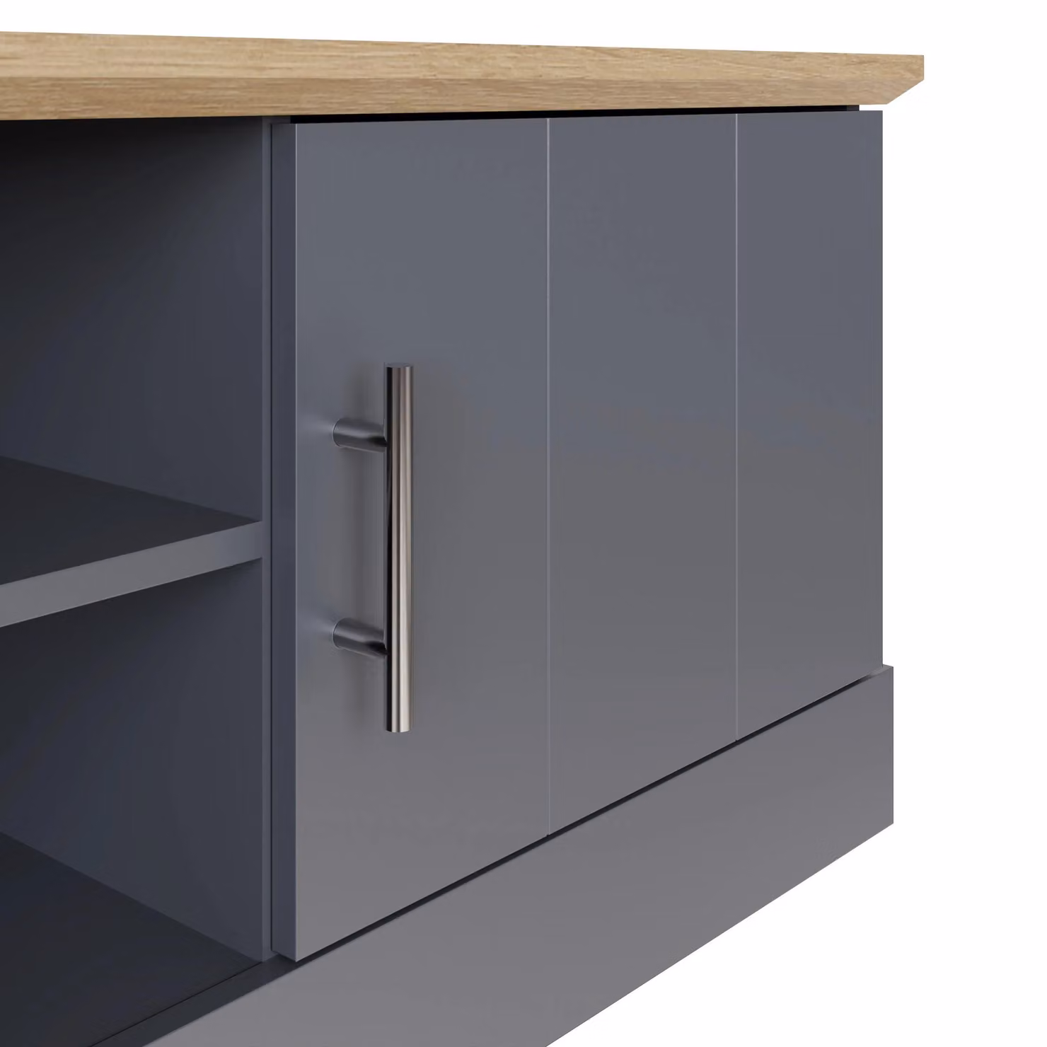 GFW Kendal Large 2 Door TV Cabinet in Blue – 4