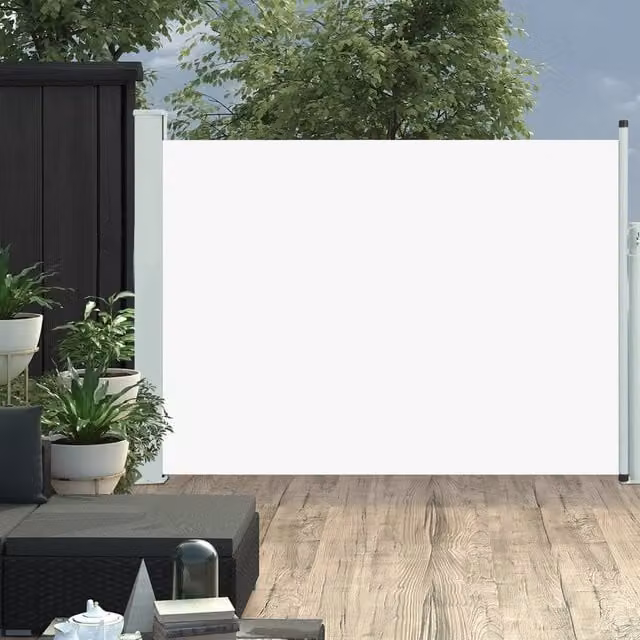 Berkfield Home Retractable Side Awning in Beige, W/D/H: 500 x 100 x 100 cm – 1