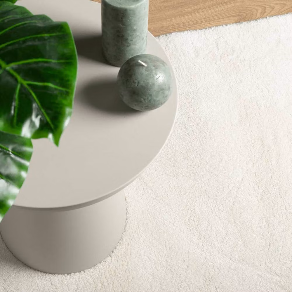 Berkfield Home OVIEDO Short Pile Rug in Beige and White, 200 x 200 cm – 4