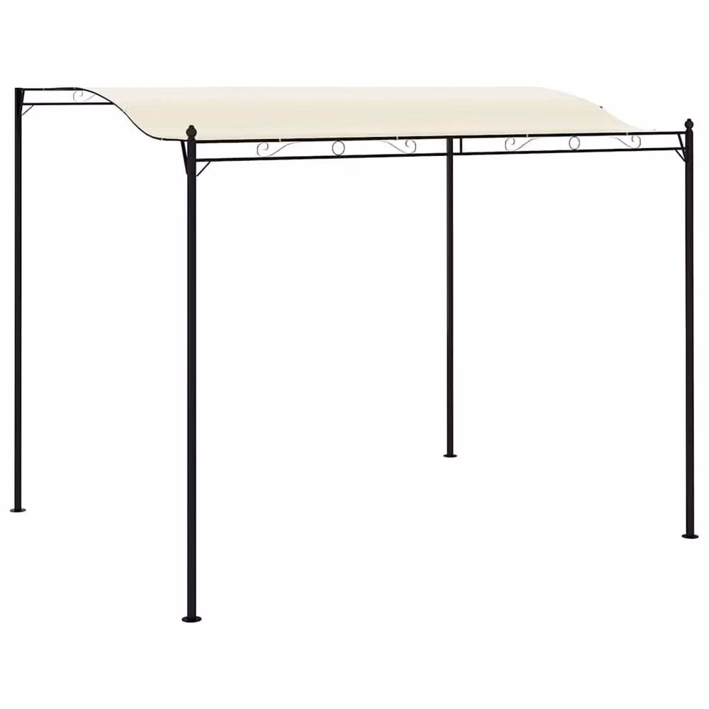 Berkfield Home Gazebo in White and Beige – 2
