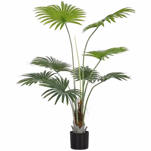 HOMCOM Green Artificial Palm Tree, Height: 145 cm