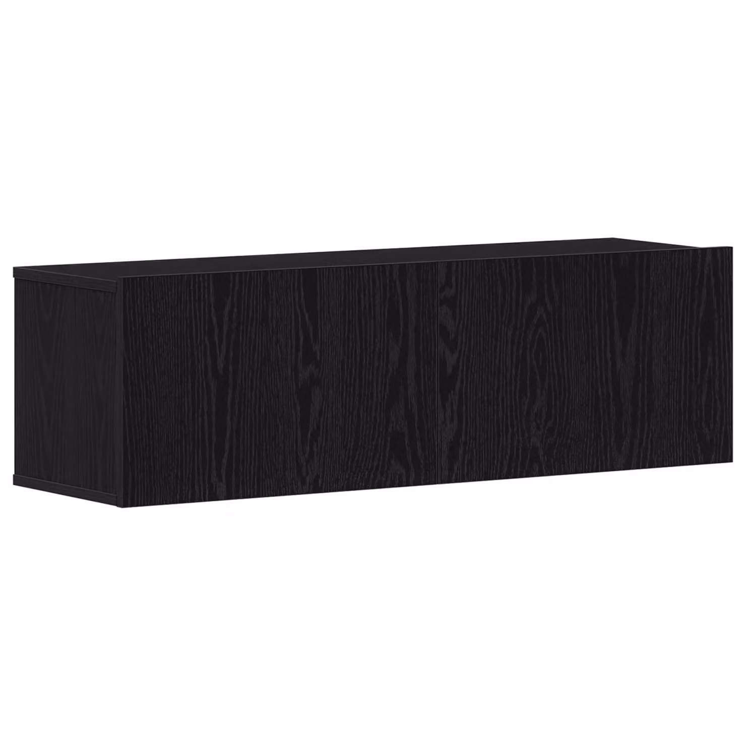 Berkfield Home Black Modern Wall-Mounted TV Cabinet W/D/H: 100 x 30 x 30 cm – 2