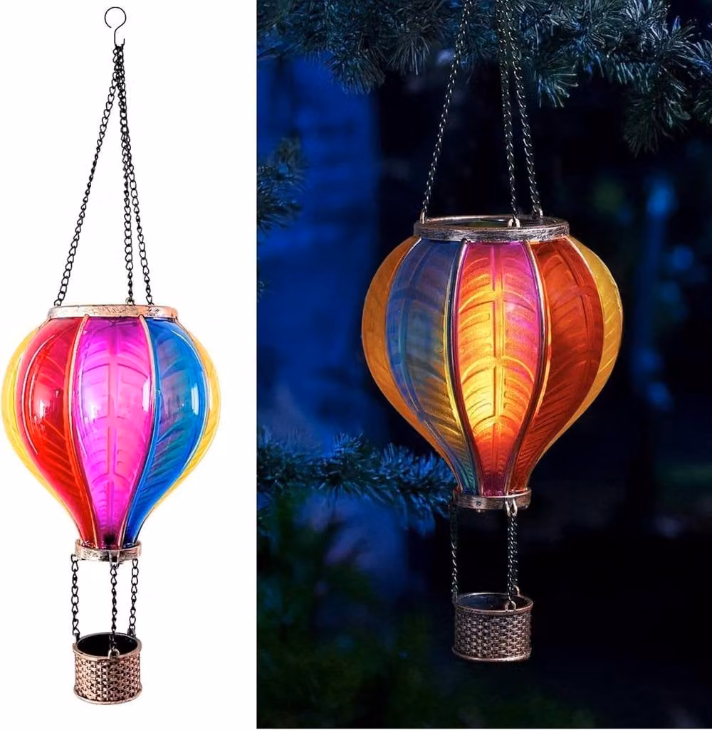 Marco Paul XXL Solar Rainbow Flaming Balloon Light, Multicolour – 4