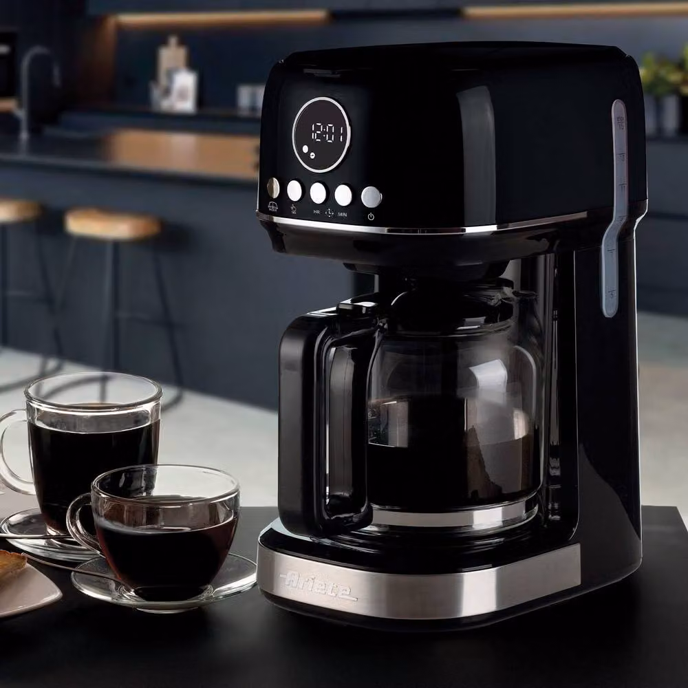 Ariete Black Filter Drip Coffee Machine with Glass Jug, Timer and Keep Warm Function – 6