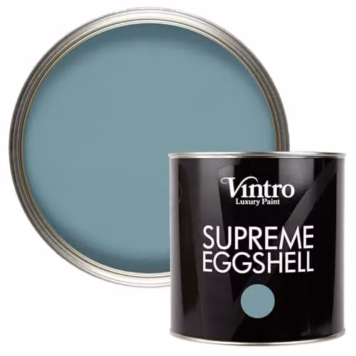 Vintro Blue Casper Water Based Eggshell Paint for Walls, Wood and Trim, 2.5 Litres