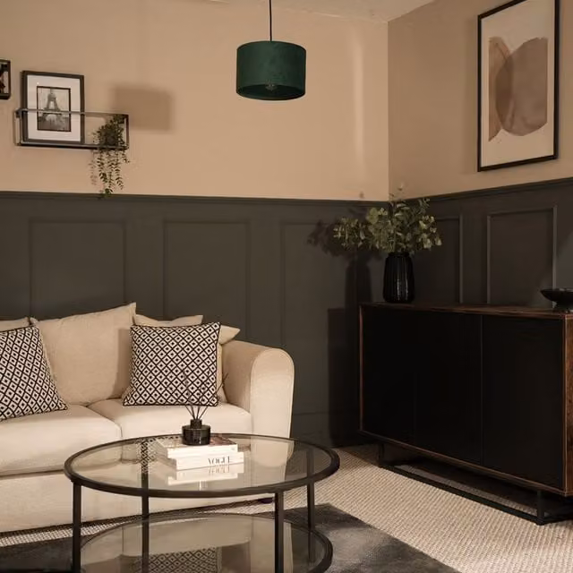 ValueLights Reni Small Modern Cylinder Ceiling Pendant Shade in Green Fabric