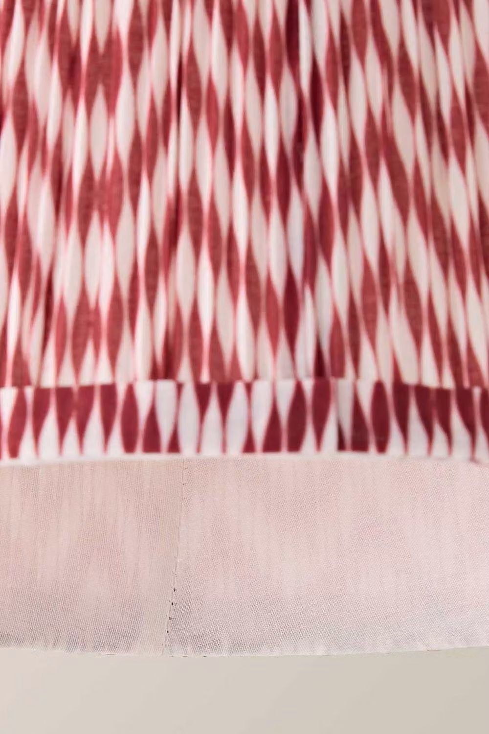 ValueLights Saffira Small Pleated Chevron Taper Easy Fit Pendant Lamp Shade and Bulb in Bright Pink – 2