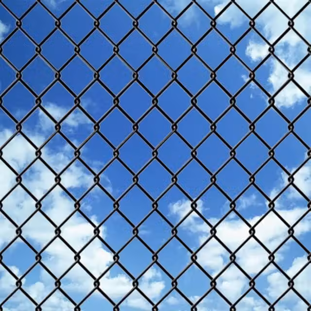 Berkfield Home Grey PVC Coated Steel Chain Link Fence 25 x 1 m