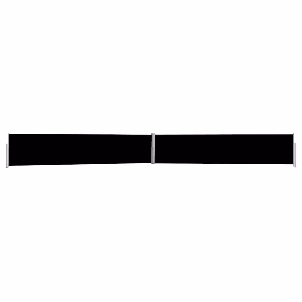 Berkfield Home Patio Retractable Side Awning in Black, W: 1200 cm, H: 140 cm – 3