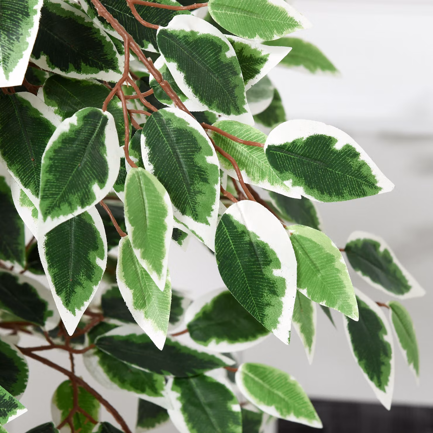 Outsunny Green Artificial Ficus Silk Tree with Nursery Pot, Height: 160 cm – 6