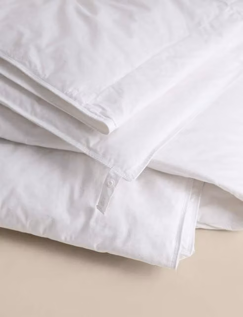 M&S White Duck Feather and Down 4.5 Tog Breathable Summer Duvet