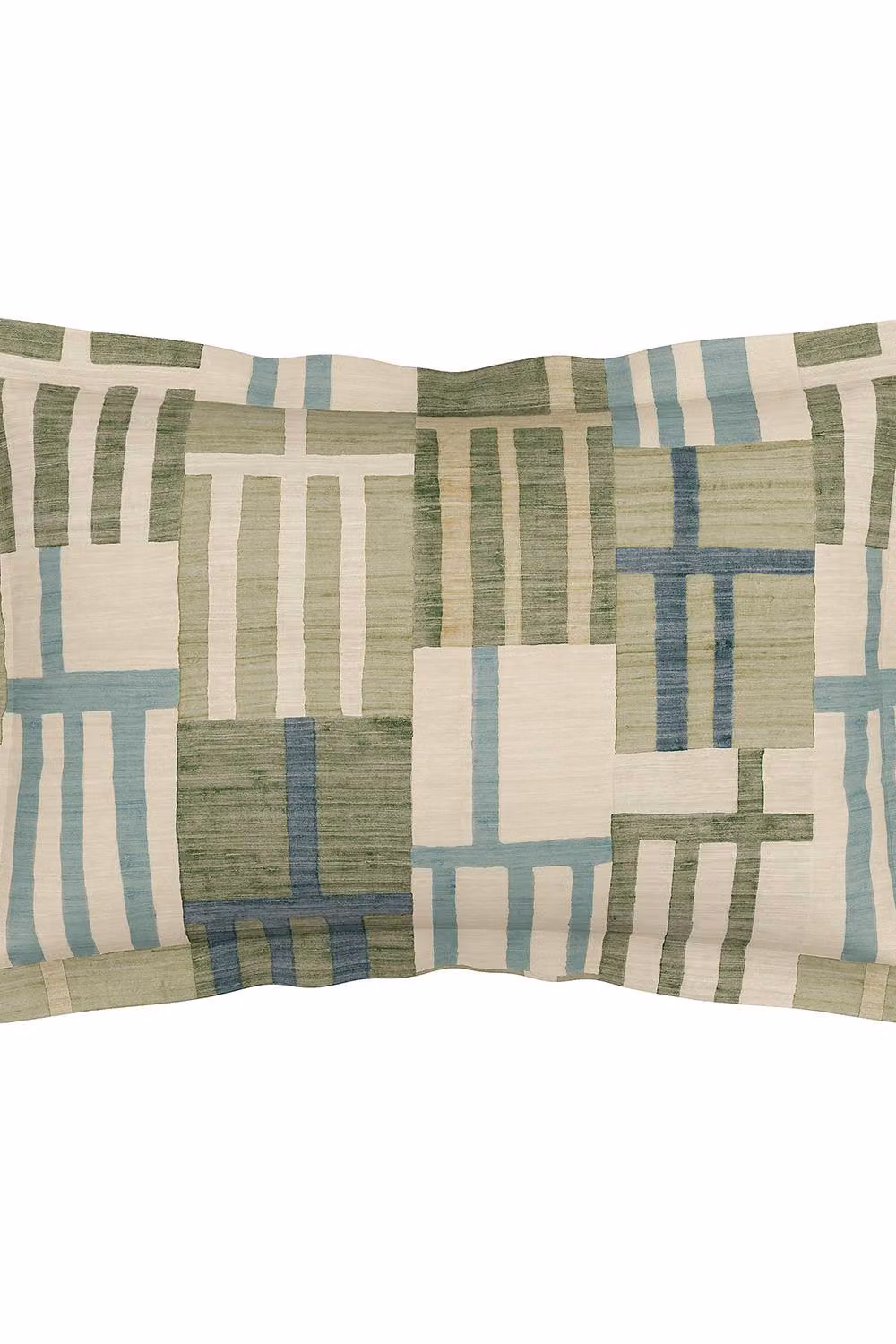Harlequin Monolith Reversible Checked Cotton Duvet Cover and Pillowcase Set, Green, W: 180 cm, H: 200 cm – 3