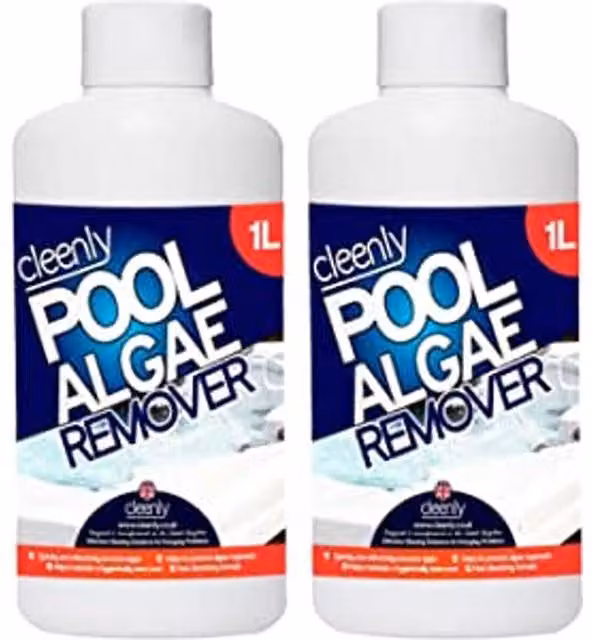 Cleenly Liquid Pool Algae Remover and Preventative, 2kg, White
