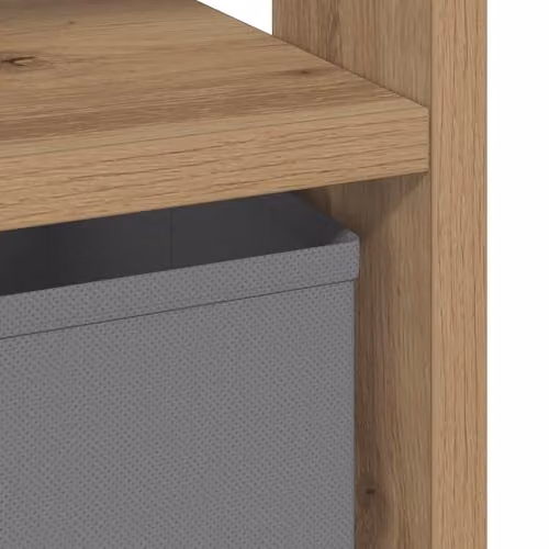 vidaXL Set of 2 Modern Bedside Tables in Oak Brown, W/D/H: 41 x 40 x 45 cm – 4