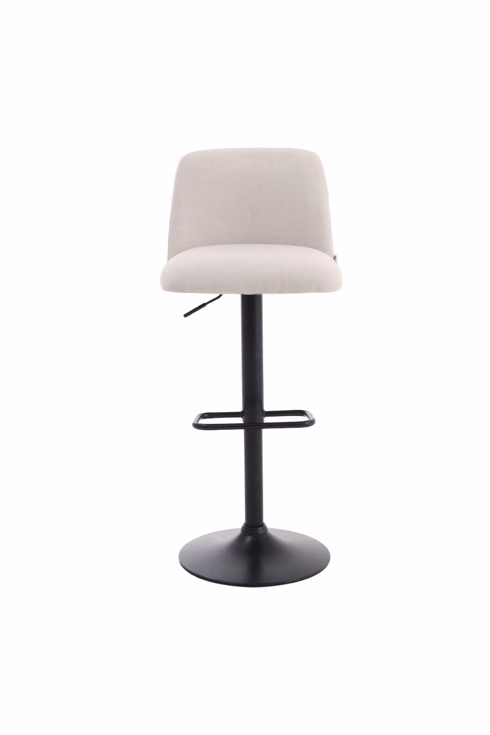 ExtraStar Minimalist Upholstered Bar Stool with Metal Frame in Beige – 2